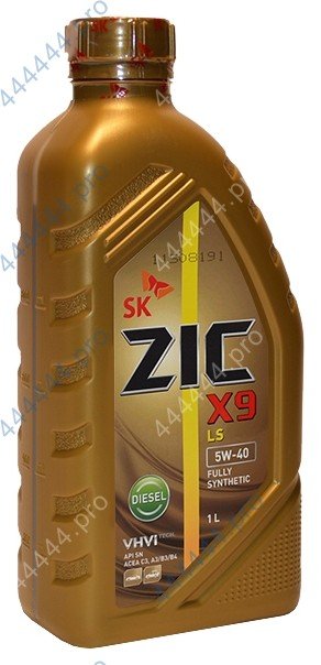 ZIC X9 LS DIESEL 5W40 1L синтетическое моторное масло