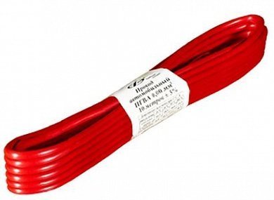 Провод монтажный ПГВА 10м (сечение 0.75 кв.мм) красный ПГВА-10-0.75(кр)
