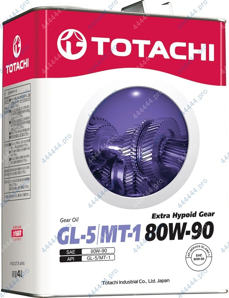 TOTACHI 80W90 Extra Hypoid Gear GL-5/MT-1 4л минеральное трансмиссионное масло