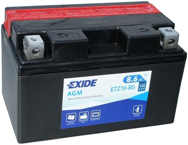 Аккумулятор EXIDE ETZ10-BS 150*87*93