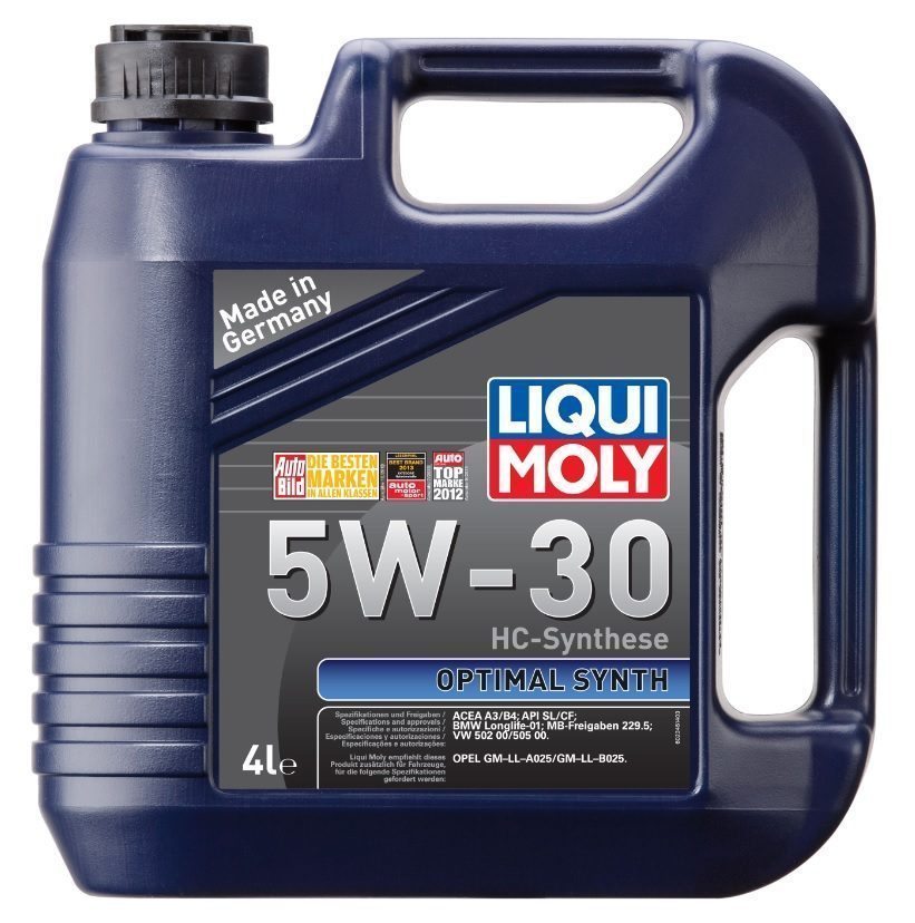 LIQUI MOLY "Optimal Synth" 5W30 4L синтетическое моторное масло 39001