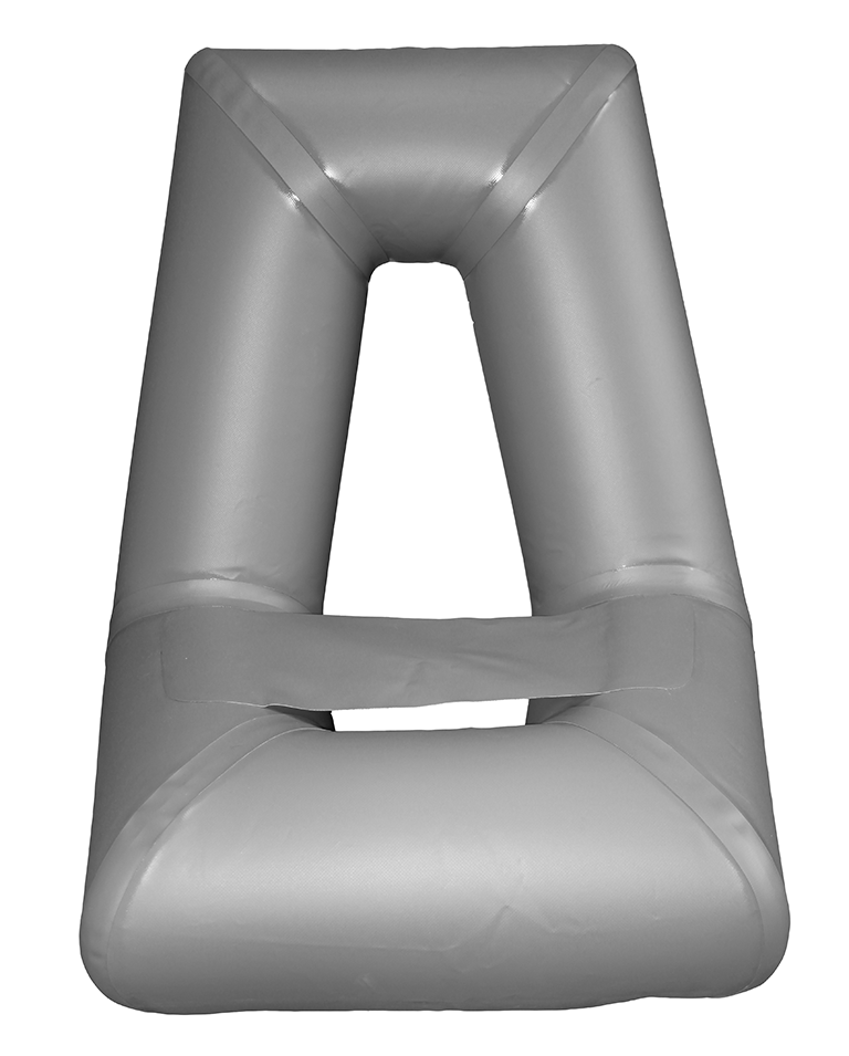 Кресло надувное КН-1 для надувных лодок (серый)