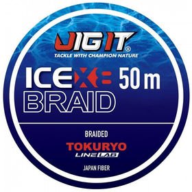 Шнур плетёный Jig It x Tokuryo Ice Braid X8 Blue 2.0 PE 50m