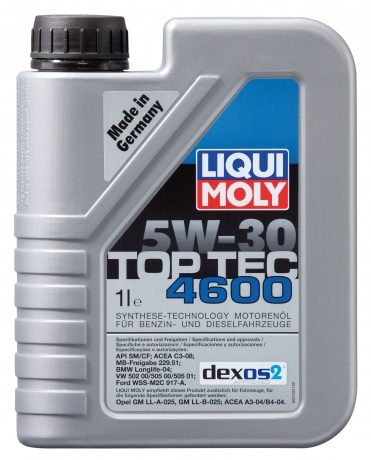 LIQUI MOLY "Top Tec 4600" 5W30 1L синтетическое моторное масло 8032