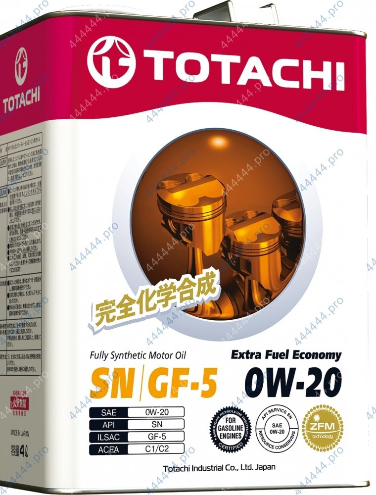 TOTACHI 0w20 Extra Fuel Economy SN/GF-5 4л синтетическое моторное масло