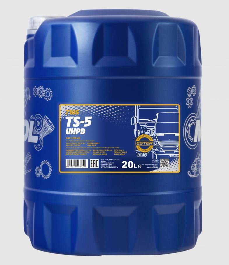 MANNOL TS-5 UHPD 10W40 7105 20л полусинтетическое моторное масло