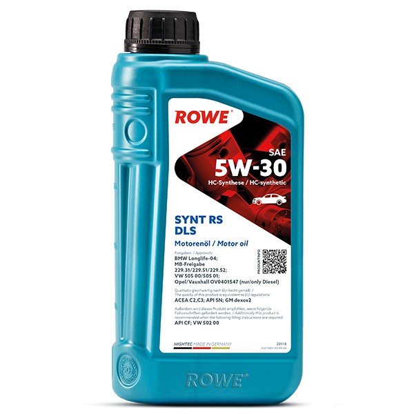 ROWE  HIGHTEC SYNT RS DLS SAE 5W30 1L синтетическое моторное масло