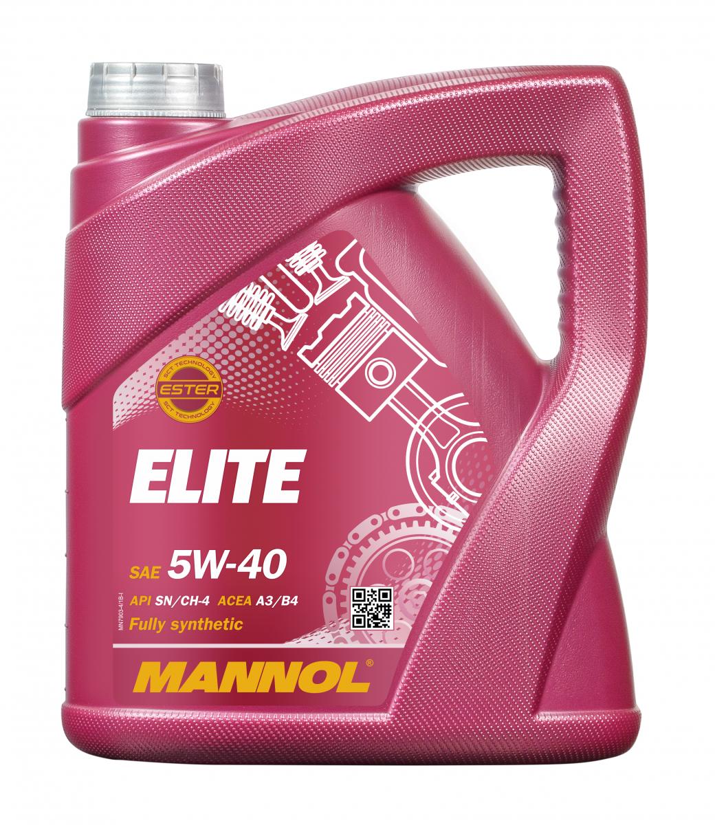 MANNOL Elite 5W40 7903 4л синтетическое моторное масло 