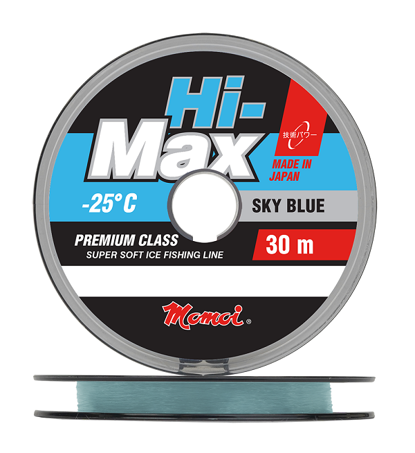 Леска зимняя Hi-Max Sky Blue 0,15 мм, 2,5 кг, 30 м, голубая (шт.)