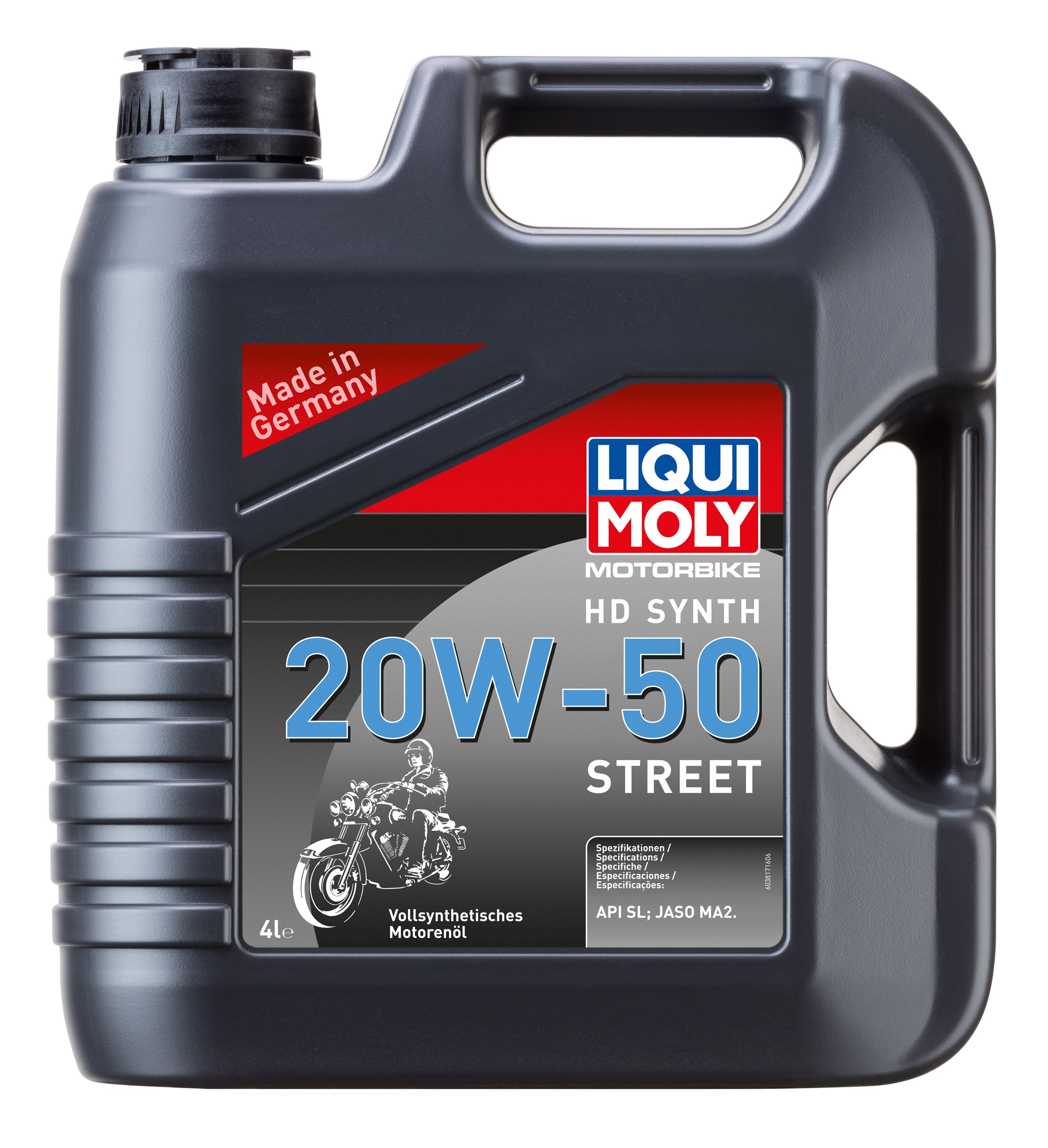 LIQUI MOLY Motorbike 4T 20W50  синтетическое моторное масло 4L 3817 /мотоотдел/