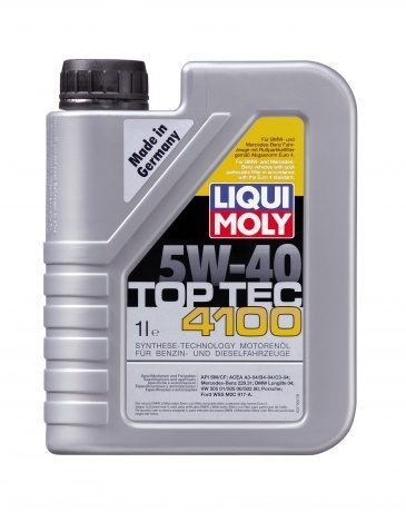 LIQUI MOLY "Top Tec 4100" 5W40 1L синтетическое моторное масло 7500/9510