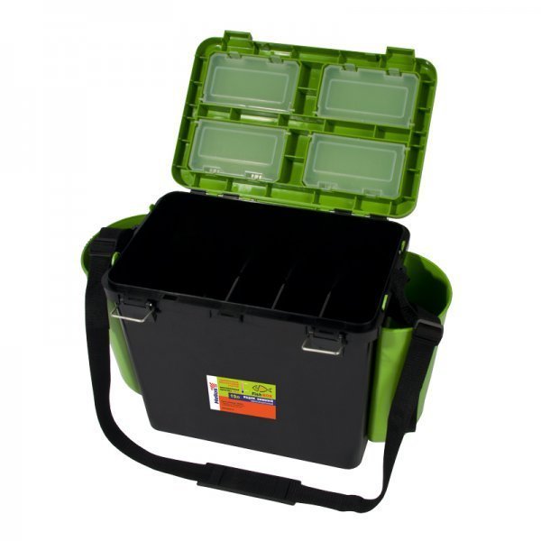 Ящик зимний "FishBox" односекционный (19л) зеленый Helios