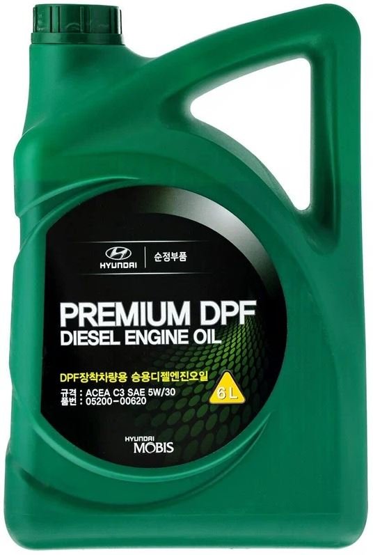 Hyundai Premium DPF Diesel 5W30 6л синтетическое моторное масло