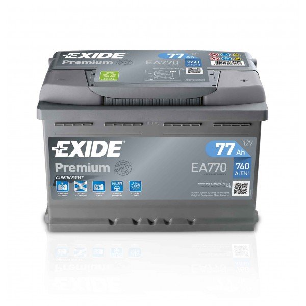77 евро* EXIDE Premium EA770 Аккумулятор зал/зар