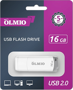 Накопитель OLMIO U-181,  16Gb USB2.0 (42090)