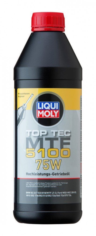 LIQUI MOLY 75W Top Tec MTF 5100 минеральное трансмиссионное масло GL-4 1L 20842