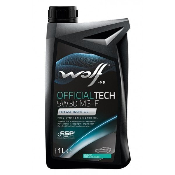 WOLF OFFICIALTECH 5W30 MS-F 1л синтетическое моторное масло
