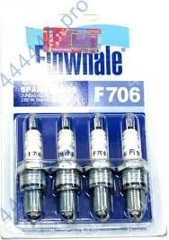 свеча finwhale f-706 газ,уаз дв.405,406,409 (4шт./к-т) ключ на 21