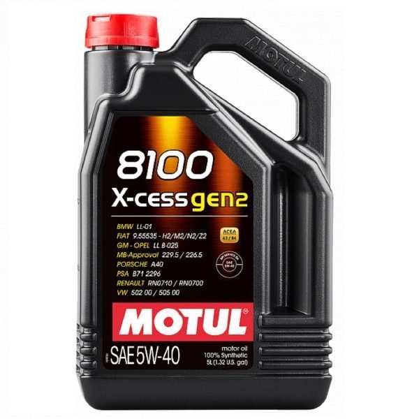 MOTUL 8100 X-Cess 5W40 4L синтетическое моторное масло 109775/111858