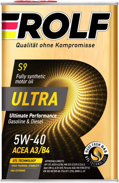 ROLF Ultra 5W40 A3/B4 SN/CF 1л синтетическое моторное масло