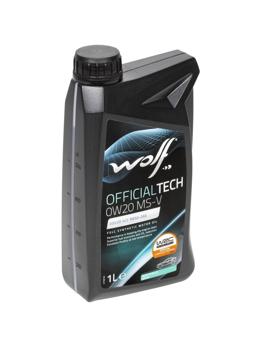 WOLF OFFICIALTECH 0W20 MS-V 1л синтетическое моторное масло
