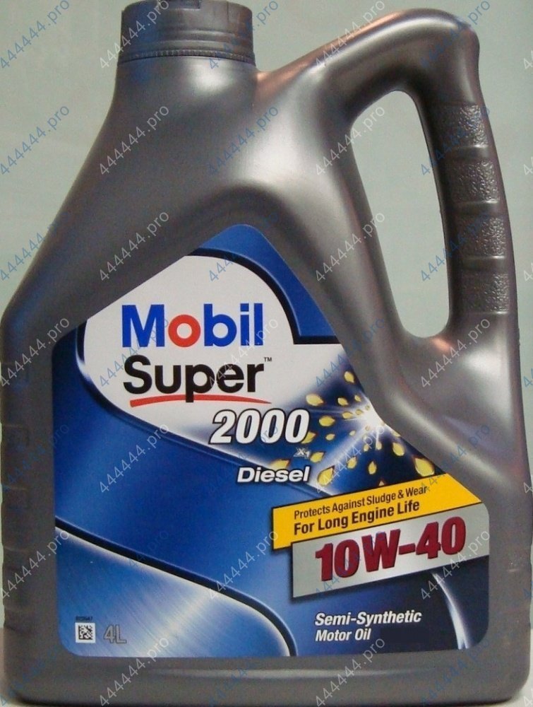 MOBIL 10W40 SUPER-2000 DIESEL 4L полусинтетическое моторное масло
