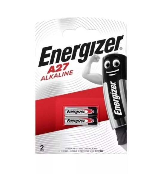 Батарейка A27 12В Alkaline 2 шт. Energizer E301536400BL2