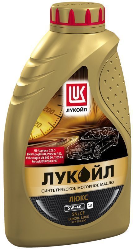 ЛУКОЙЛ 5W40 СИНТ ЛЮКС 1л SN синтетическое моторное масло