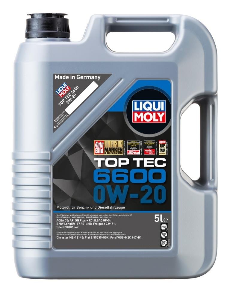 LIQUI MOLY "Top Tec 6600" 0W20 SP C6/C5 5L синтетическое моторное масло 21411