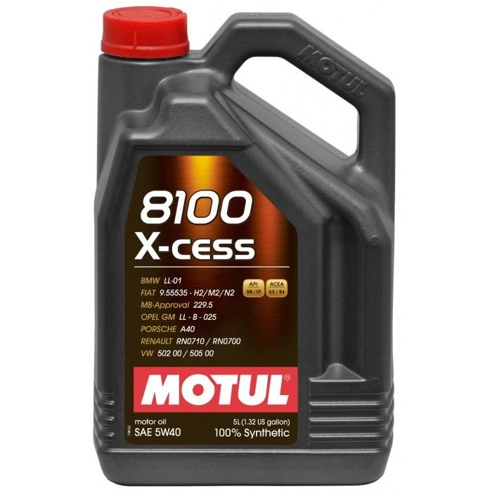 MOTUL 8100 X-Cess 5W40 5L синтетическое моторное масло 109776