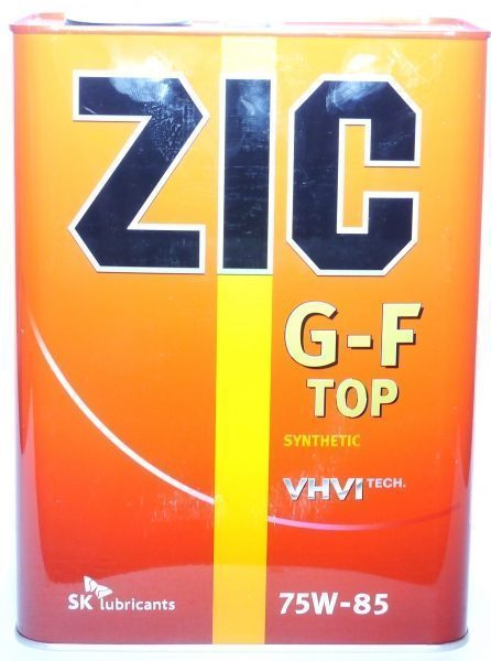 ZIC 75W85 GFT GL-4 4L синтетическое трансмиссионное масло