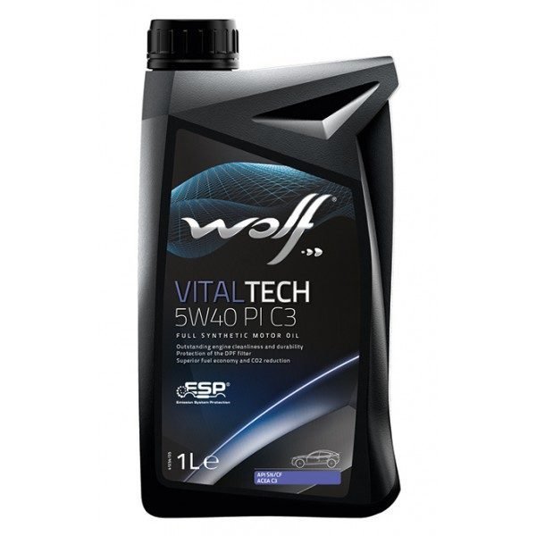 WOLF VITALTECH 5W40 PI C3 1л синтетическое моторное масло