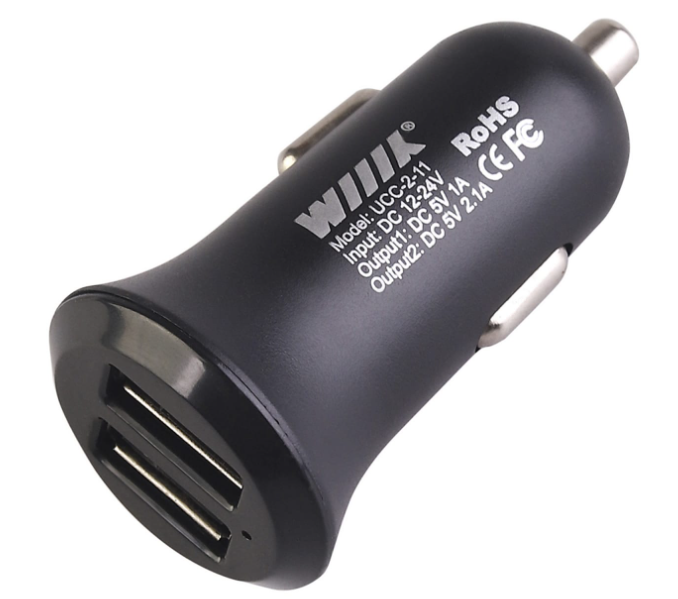 Автомобильное зарядное устройство WIIIX UCC-2-11 (2USB,  2.0+1.0А) 