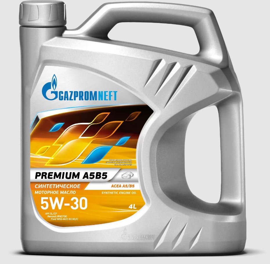 ГАЗПРОМНЕФТЬ 5W30 Premium A5/B5 4л синтетическое моторное масло