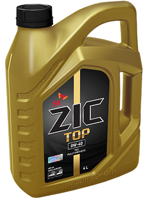 ZIC TOP 0W40 4L синтетическое моторное масло