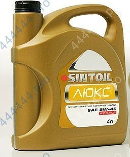 SINTOIL Люкс  5w40 SJ/CF 4L полусинтетическое моторное масло