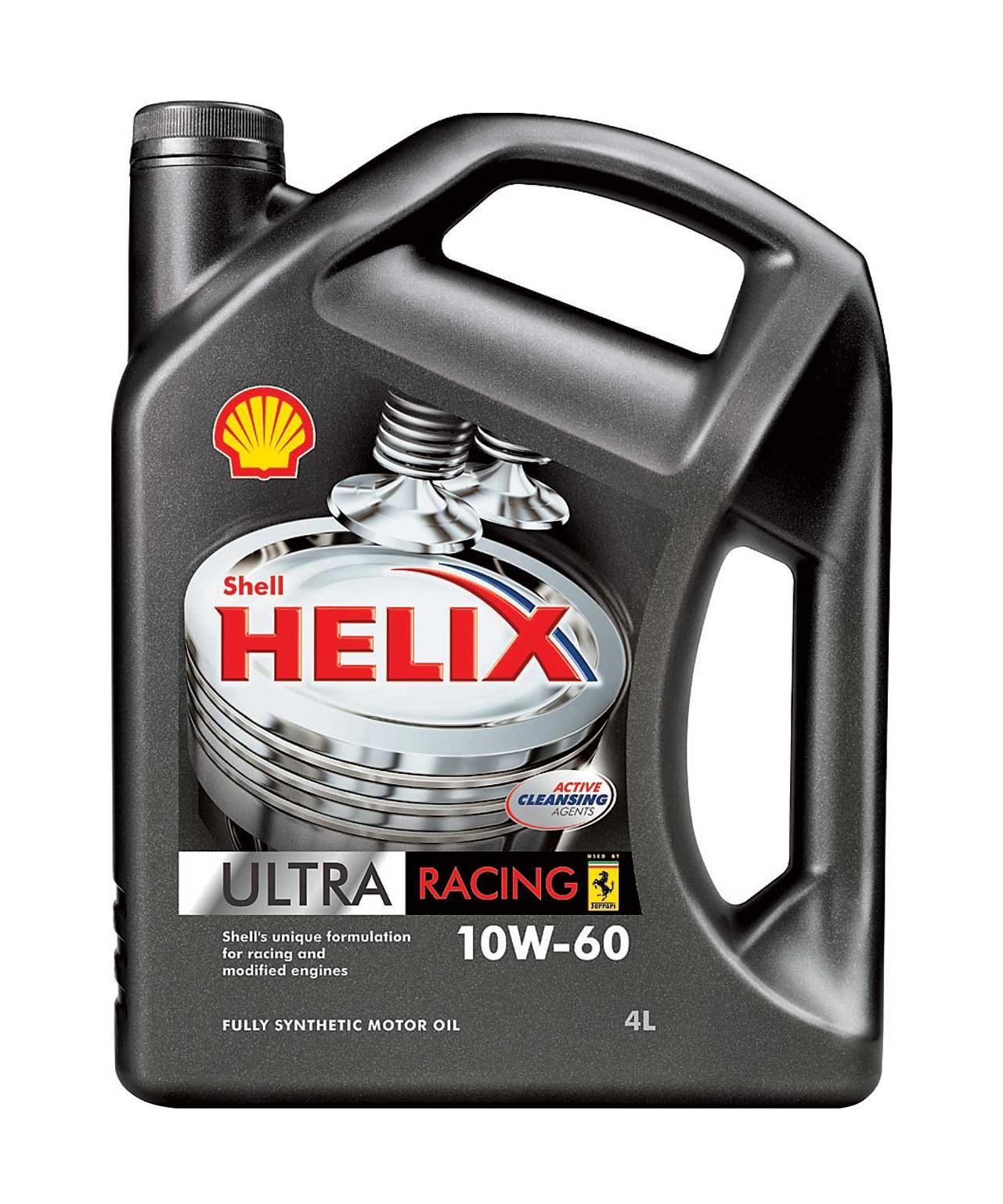SHELL HELIX ULTRA Racing 10w60 4L синтетическое моторное масло