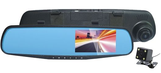 Видеорегистратор-зеркало SHO-ME SFHD-700 (угол обзора 120°,  датчик движения,  камера заднего вида)
