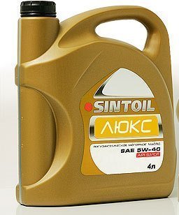 SINTOIL Люкс  5w40 SJ/CF 5L полусинтетическое моторное масло