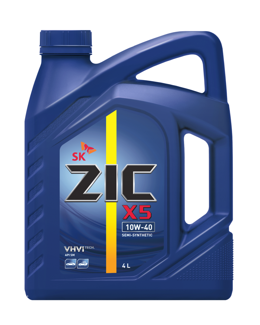 ZIC X5 10W40 4L полусинтетическое моторное масло