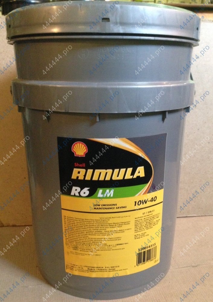SHELL RIMULA R6 LM 10w40 20L синтетическое моторное масло