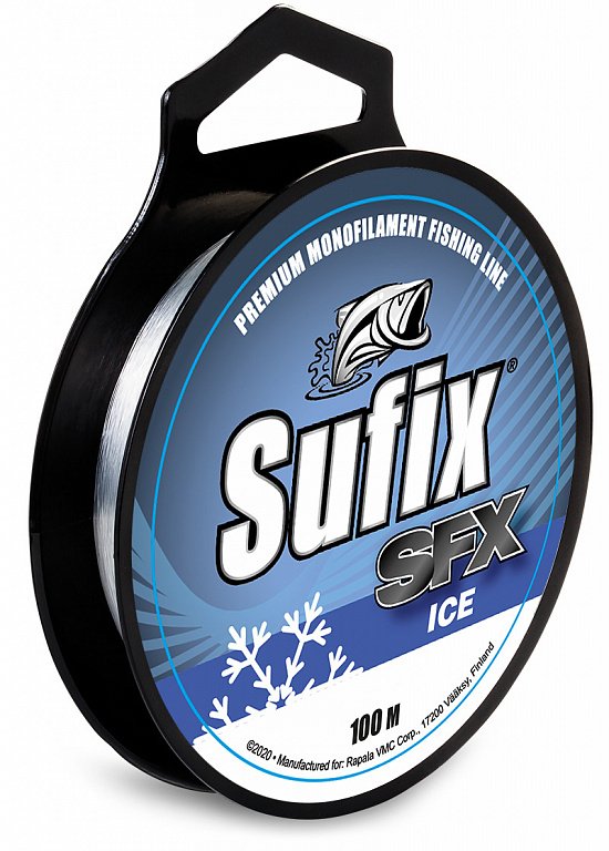 Леска зимняя SUFIX SFX Ice 100 м прозрачная 0,12 мм 1,8 кг