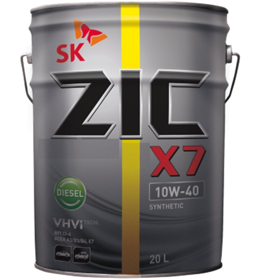 ZIC X7 DIESEL 10W40 20L синтетическое моторное масло