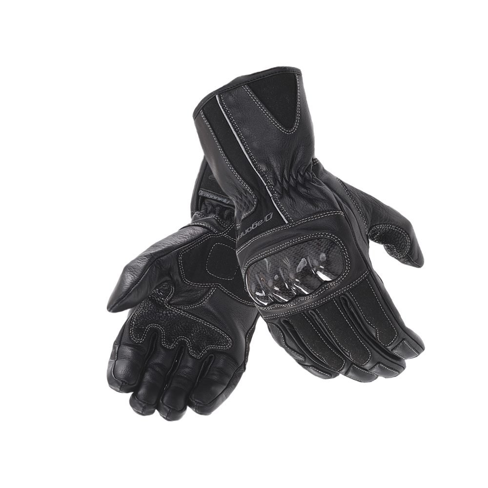Перчатки DF HIGHWAY Carbon Black кожаные L