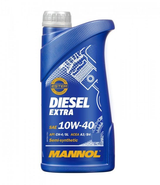 MANNOL Diesel Extra 10W40 7504 1л полусинтетическое моторное масло