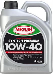 MEGUIN SYNTECH PREMIUM 10W40 4л полусинтетическое моторное масло
