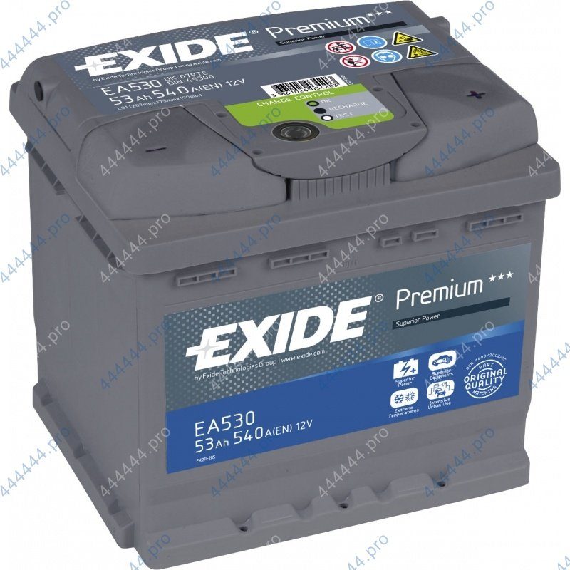 53 евро* EXIDE Premium EA530 Аккумулятор зал/зар
