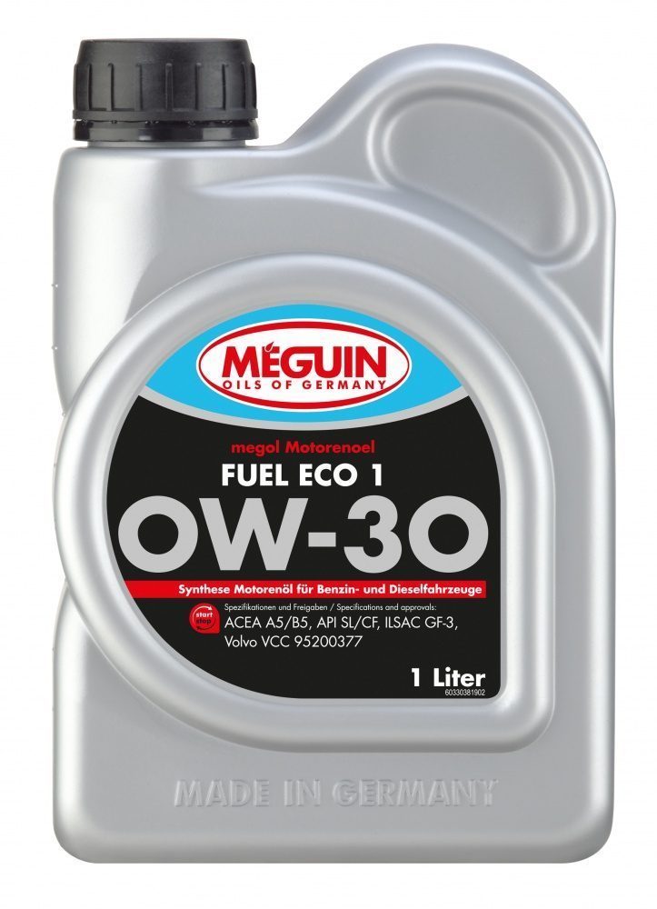 MEGUIN FUEL ECO 1 0W30 A5/B5 VOLVO 1л синтетическое моторное масло