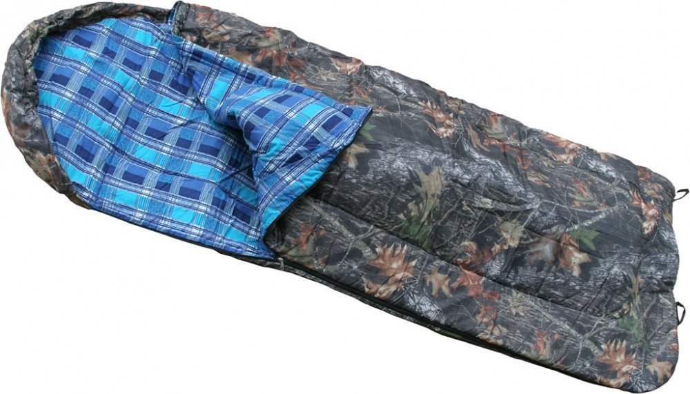 Спальный мешок с подголовником (одеяло, комбинированный, 1,0-1,8 м)