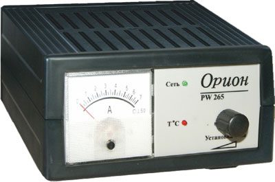 Зарядное устройство Орион-265 (автомат,  0-7А,  12В,  стрелочный амперметр) 